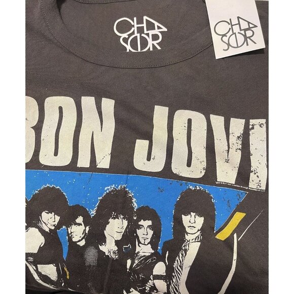 CHASER Bon Jovi Splattered Rock 100% Cotton Tee Rock Concert Size M - Picture 4 of 5